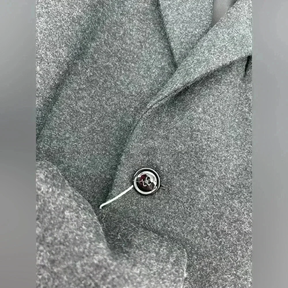 NWT DOLCE & GABBANA Coat Jacket Grey Wool Single Breasted IT54/US44/XXL $3000